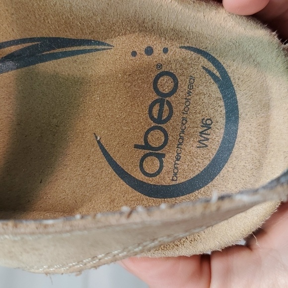 Abeo Womens Crescent Syone Leather Hook&loop Sandals shoes sz 6N - Picture 9 of 13